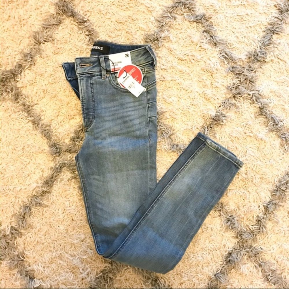 NWT Express High Waist Denim Jean Leggings